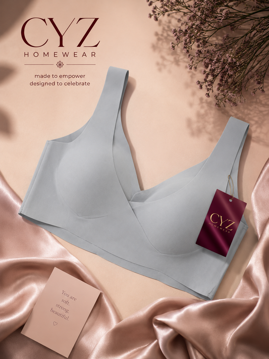 Comfortable Bra For Women, Wireless, Solid Color