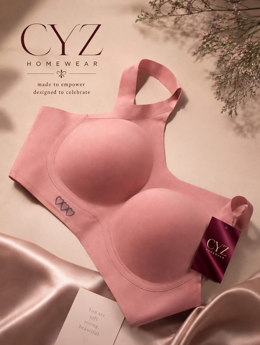 Comfortable Bra For Women, Wireless, Solid Color