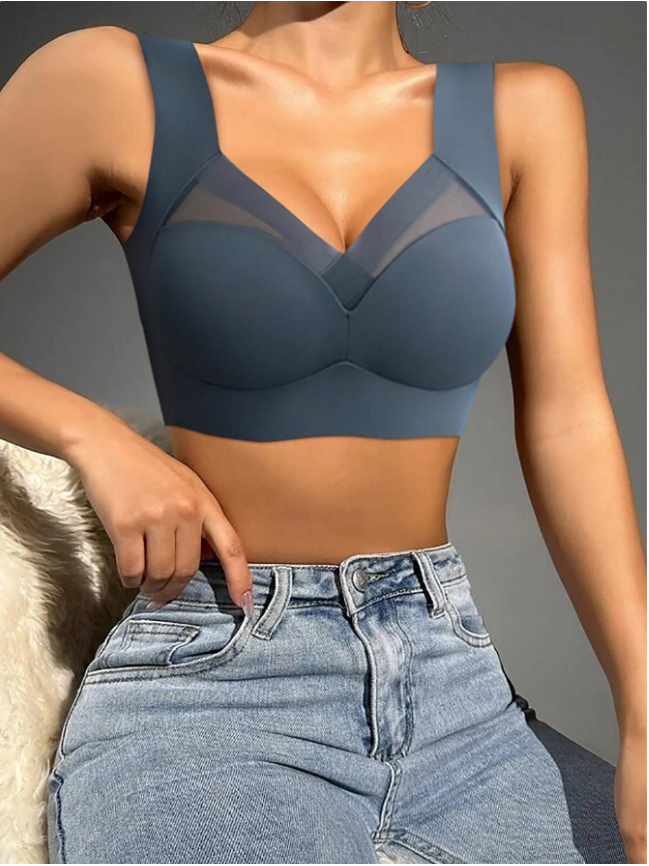 3pcs Seamless Backless Camisole Bras, Wireless Sports Bras, Sexy Undershirt Bras