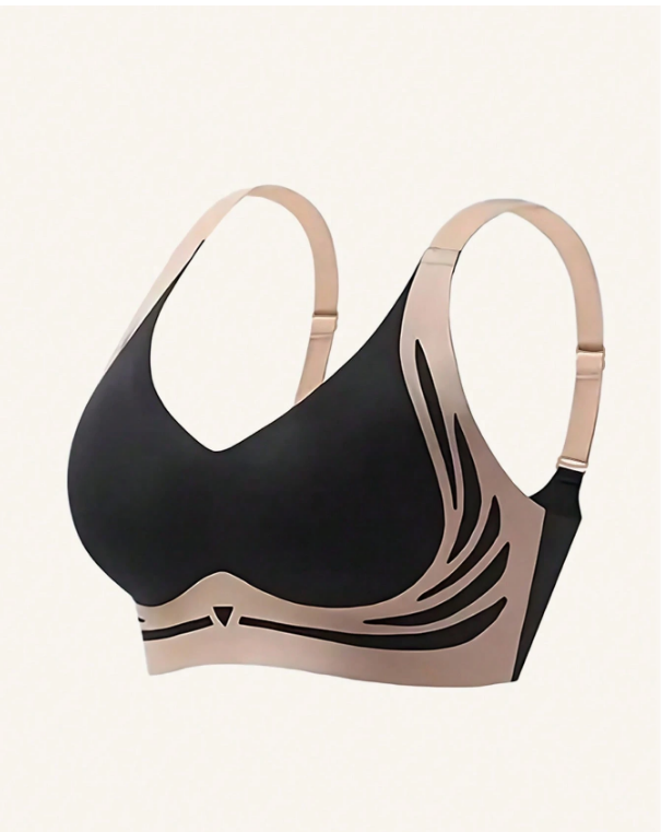 Light Chest Support Binder Bra Soft Support Seamless Bra Women's Lightweight Bras Breast Shaping Bra Lingerie Women Sexy Underwear Bra Great For Large Breasts Push-Up And Side Support Anti-Sagging And Adjustable