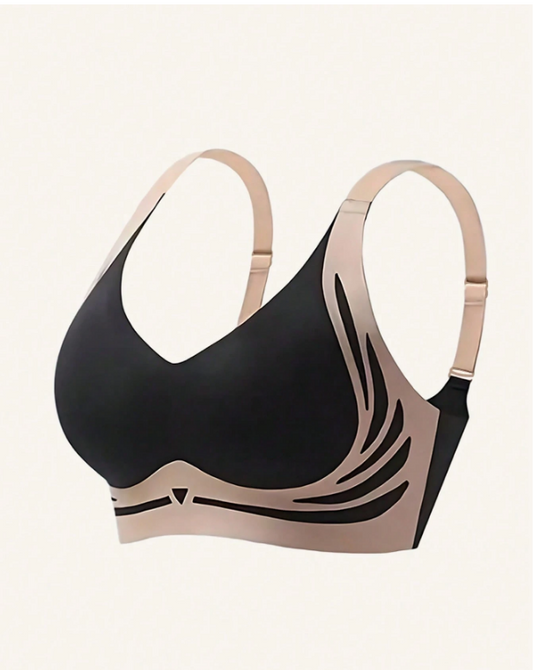 Light Chest Support Binder Bra Soft Support Seamless Bra Women's Lightweight Bras Breast Shaping Bra Lingerie Women Sexy Underwear Bra Great For Large Breasts Push-Up And Side Support Anti-Sagging And Adjustable