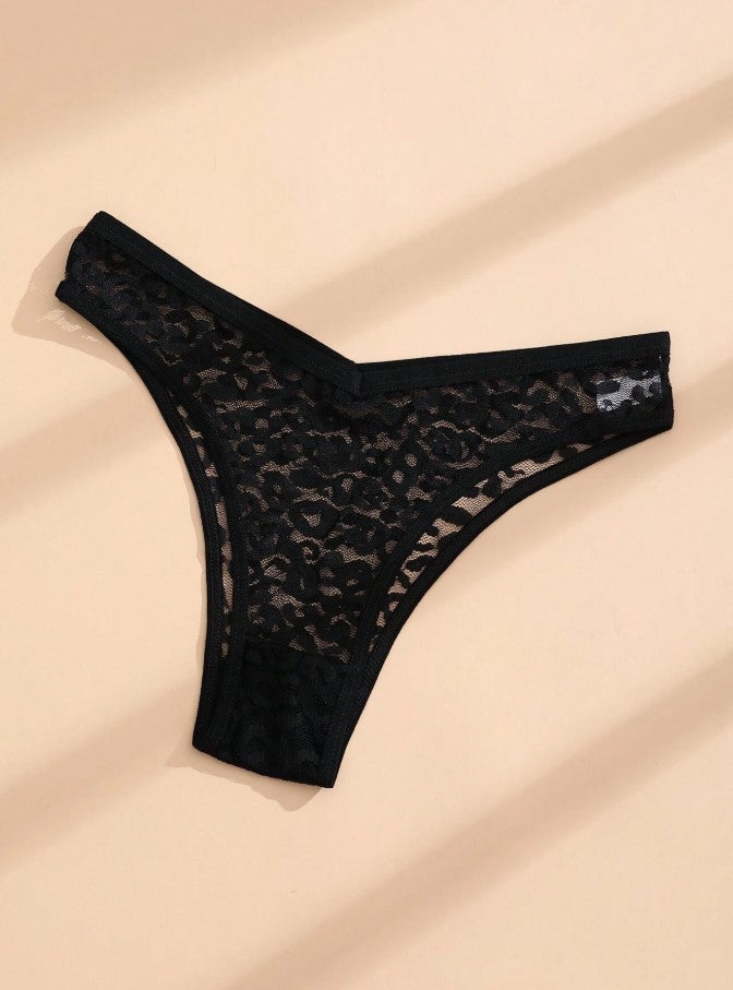 3 PCS Women's V-Waist Seamless Panties Sexy Lace Bikini Comfortable And Breathable Lingerie Sports Underwear
