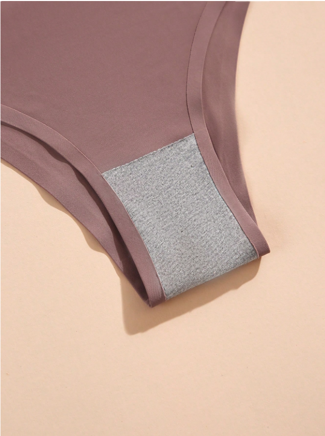 Snug Zone Women's Casual Plain High Stretch Bikini Panties Multicolor Underwear Set