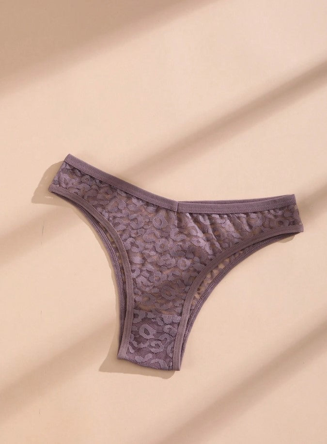 3 PCS Women's V-Waist Seamless Panties Sexy Lace Bikini Comfortable And Breathable Lingerie Sports Underwear