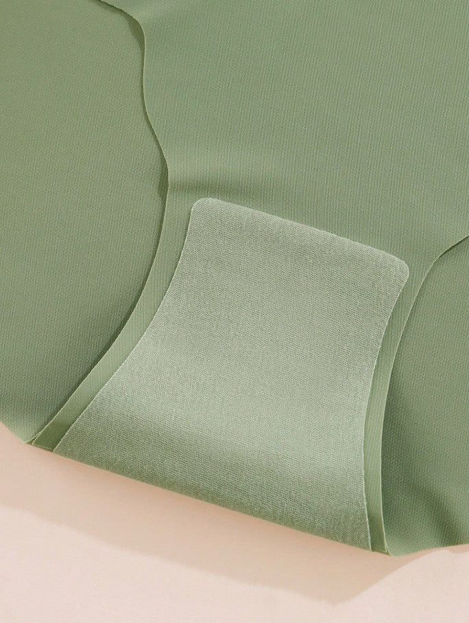 Aofeiqike 3 Pieces Seamless Ice Silk Underwear