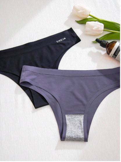 SHEIN Underwear& Sleepwear Basics Women's Seamless Underwear (7pcs Triangle Panties)