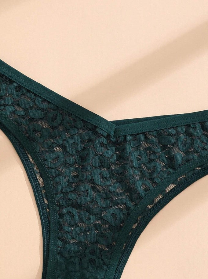 3 PCS Women's V-Waist Seamless Panties Sexy Lace Bikini Comfortable And Breathable Lingerie Sports Underwear