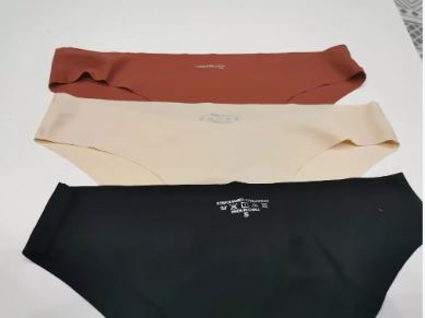 Aofeiqike 3pcs Pack High-Quality Minimalist Seamless Women Panties, U-Shaped Waist, Comfortable Hipster, For Sports & Yoga