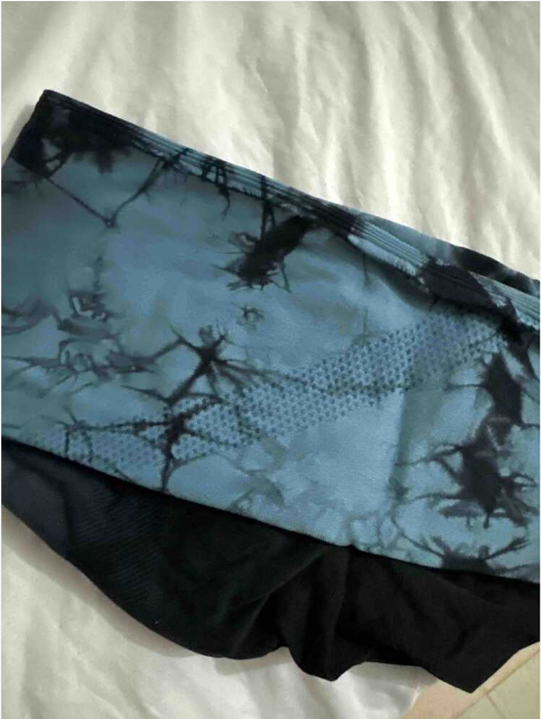Slayform Ombre & Random Print Yoga Leggings Seamless High Stretch Tummy Control Sports Tights