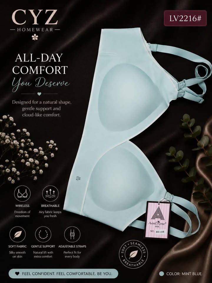 Seamless Wire-Free Comfort Bra – Ultra Soft Everyday Support