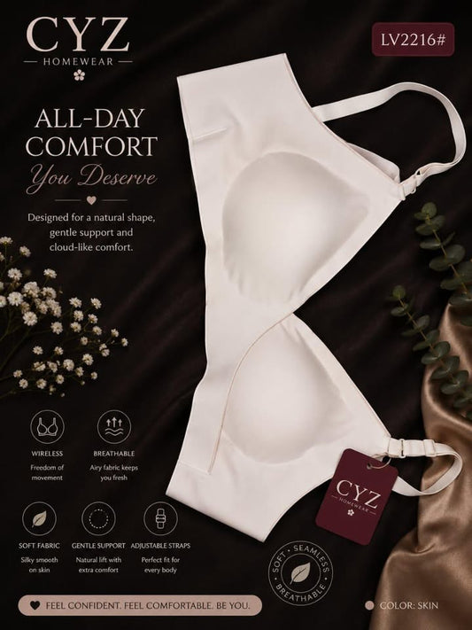 Seamless Wire-Free Comfort Bra – Ultra Soft Everyday Support
