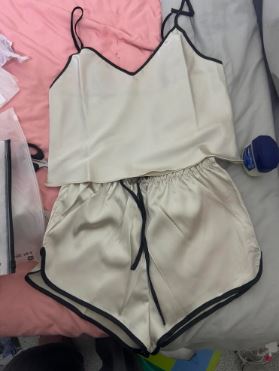 Contrast Binding PJ Set / Pajama Set