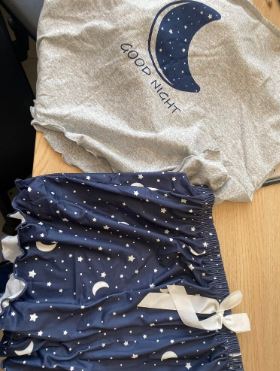 CoupledUp Women's Moon Print Pajama Set