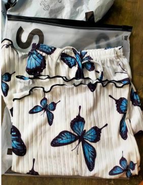 Dream Adore Women Butterfly Printed Cami Top And Shorts Pajama Set