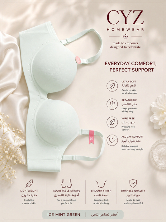 Seamless Wire-Free Comfort Bra – Ultra Soft Everyday Support