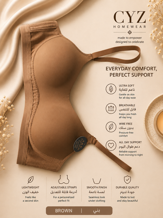 Premium Seamless Wire-Free Bra – Ultra Soft Comfort & All-Day Support