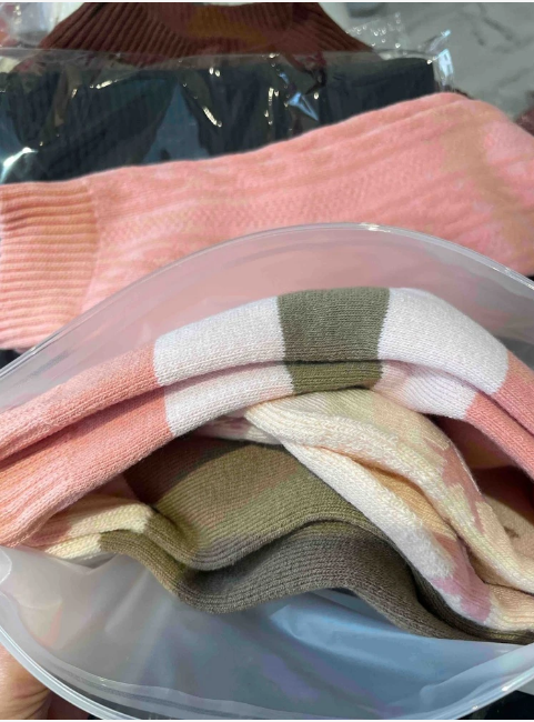 4 قطع/قطعتين جوارب نسائية دافئة سميكة مبطنة حراريًا بطول منتصف الساق، جوارب على الطراز الياباني باللون الوردي اللطيف والجميل للخريف/الشتاء